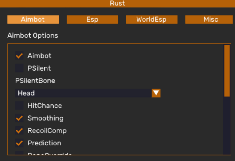 Old QC menu